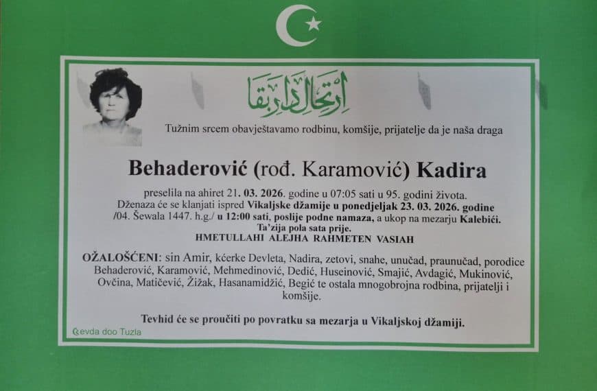 In memoriam, Behaderovic