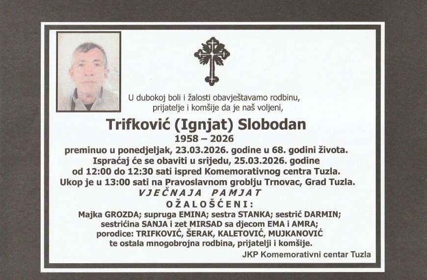 In memoriam, Trifkovic