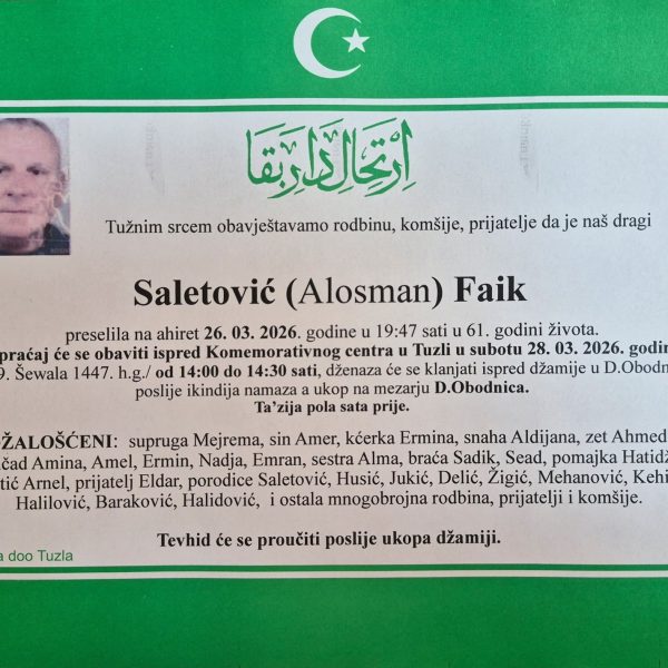 In memoriam, Saletovic