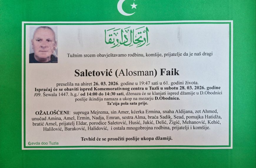 In memoriam, Saletovic