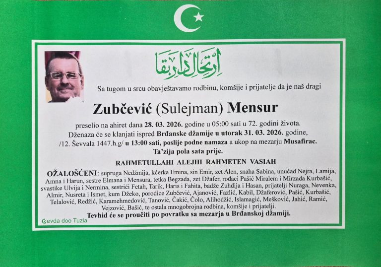 In memoriam, Zubcevic