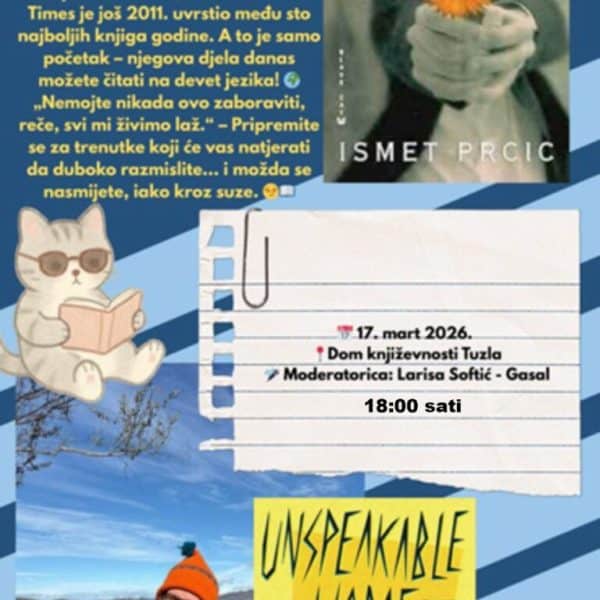 Književno veče s Ismetom Prcićem u Tuzli 17. marta