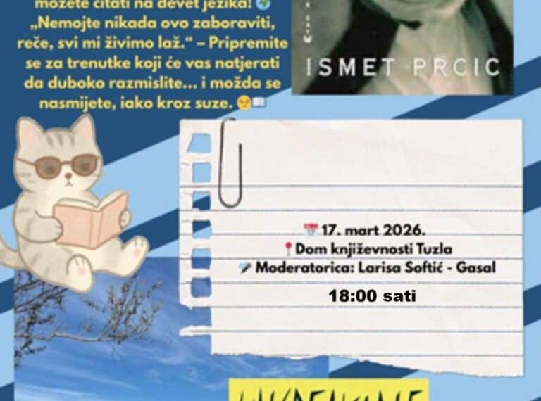 Književno veče s Ismetom Prcićem u Tuzli 17. marta