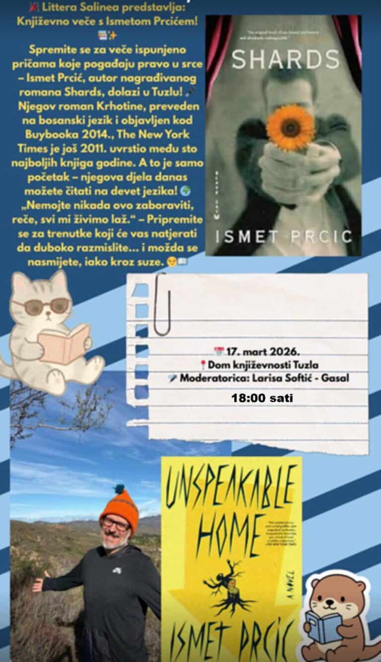 Književno veče s Ismetom Prcićem u Tuzli 17. marta