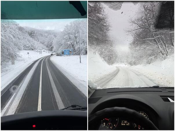 na brojnim putnim pravcima u bih otezano je odbvojanje saobrfacaja zbog snijega i vode