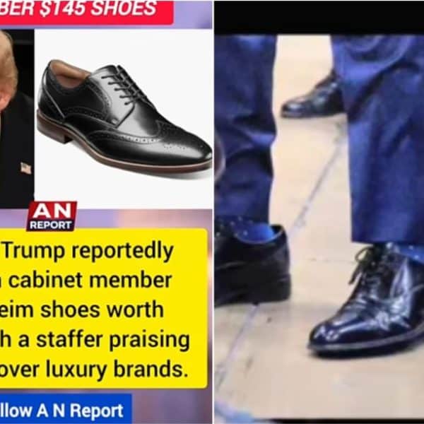 trump saradnicima nakon susreta poklanja kozne cipele