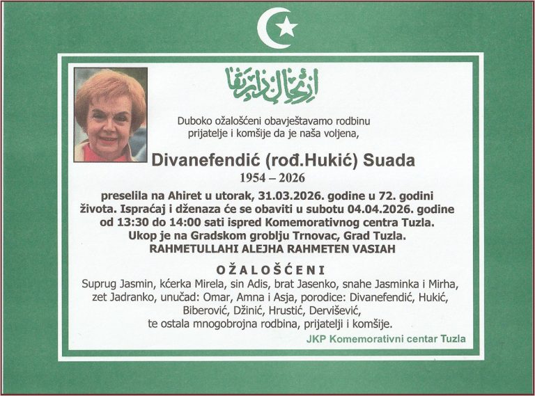 In memoriam, Divanefendic