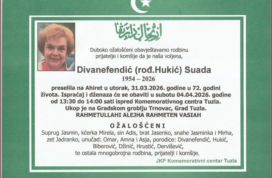 In memoriam, Divanefendic