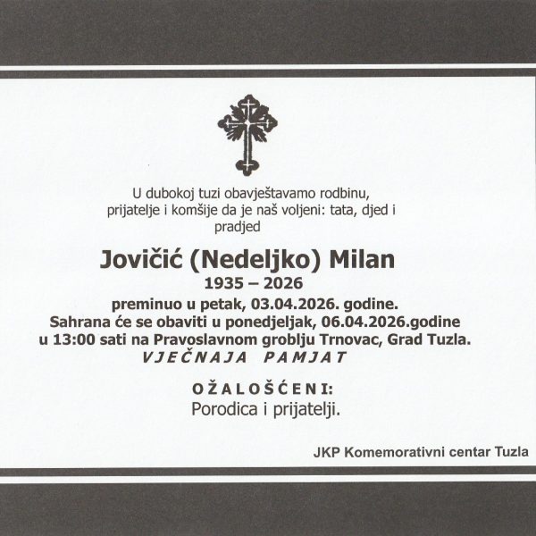 In memoriam, Jovicic
