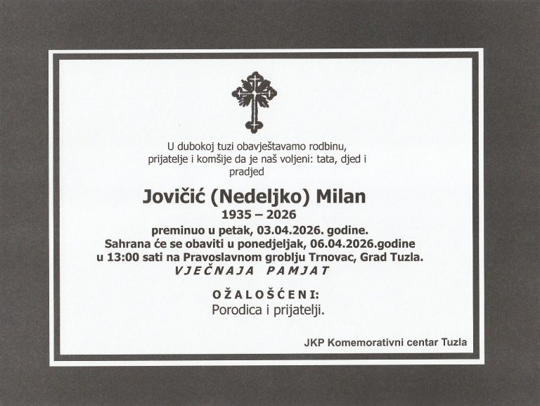 In memoriam, Jovicic