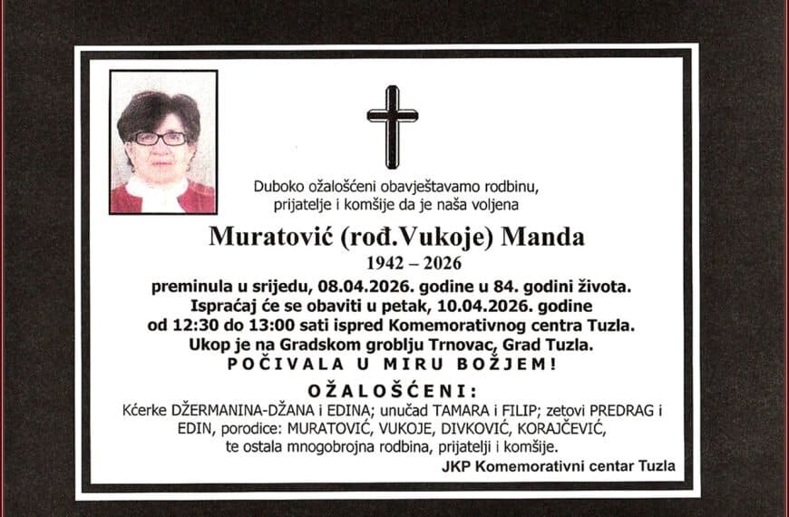 In memoriam, Manda Muratovic