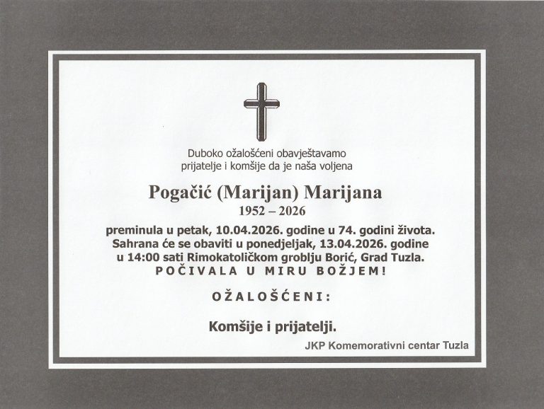 In memoriam, Pogacic