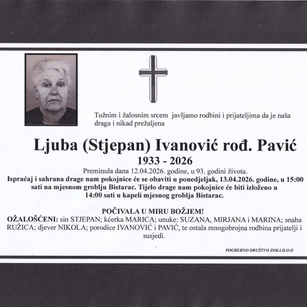 in memoriam, Ljuba Stjepanovic