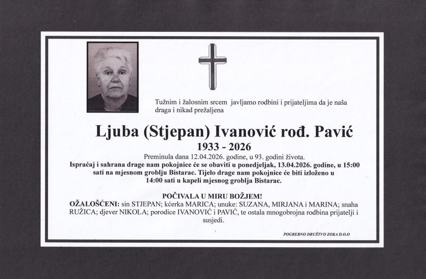 in memoriam, Ljuba Stjepanovic