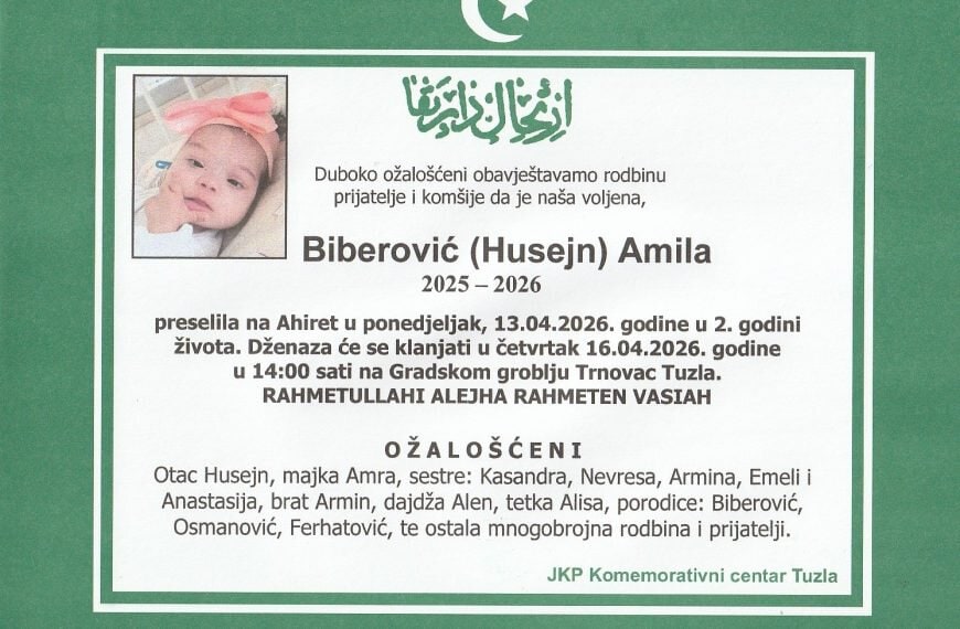 In memoriam, Amila Berberovic