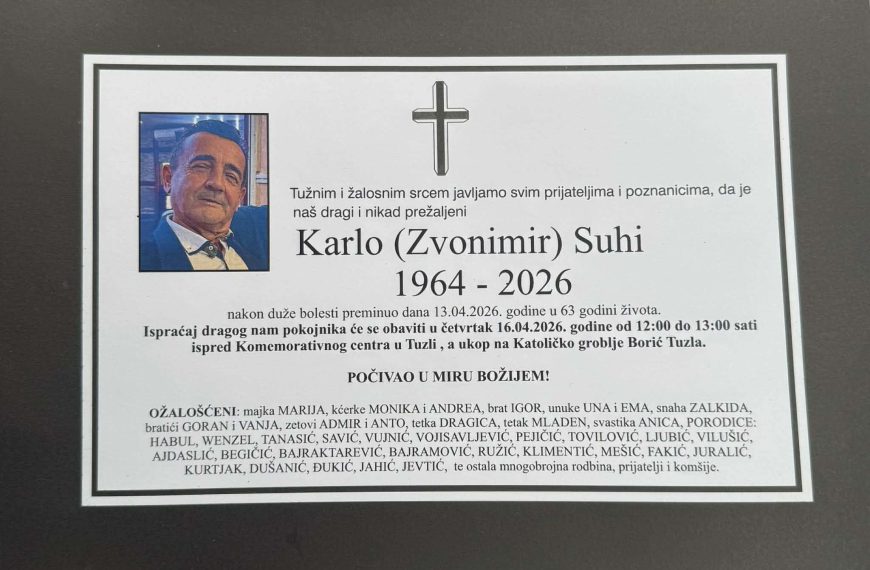 In memoriam, Karlo Suhi