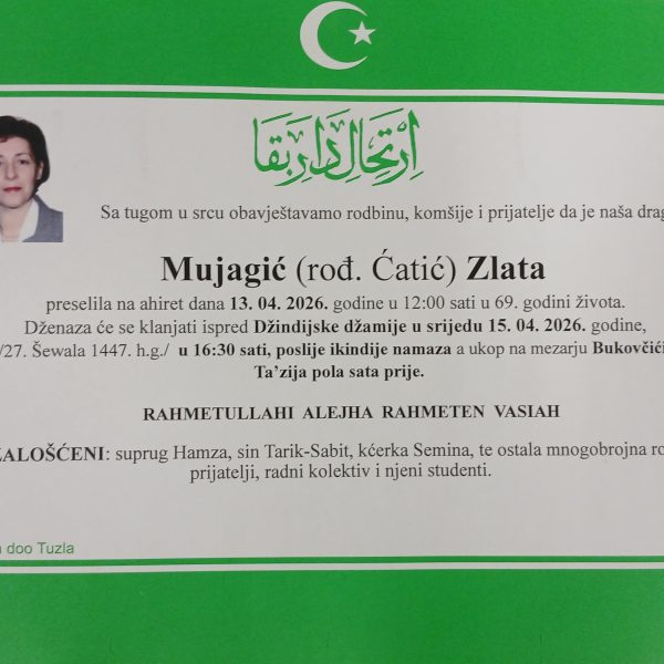 In memoriam, Mujaguic