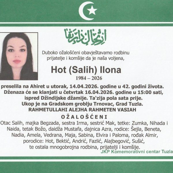 In memoriam, Ilona Hot