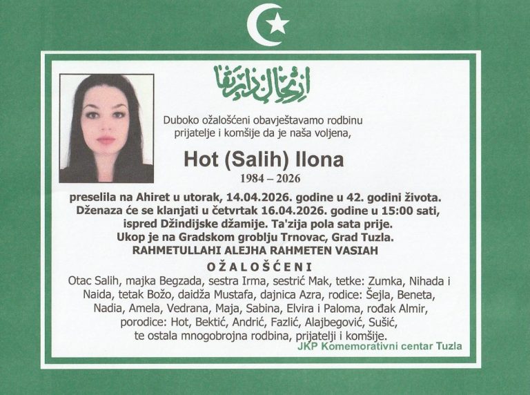 In memoriam, Ilona Hot