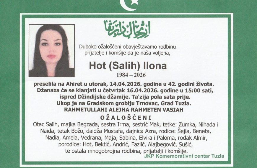 In memoriam, Ilona Hot