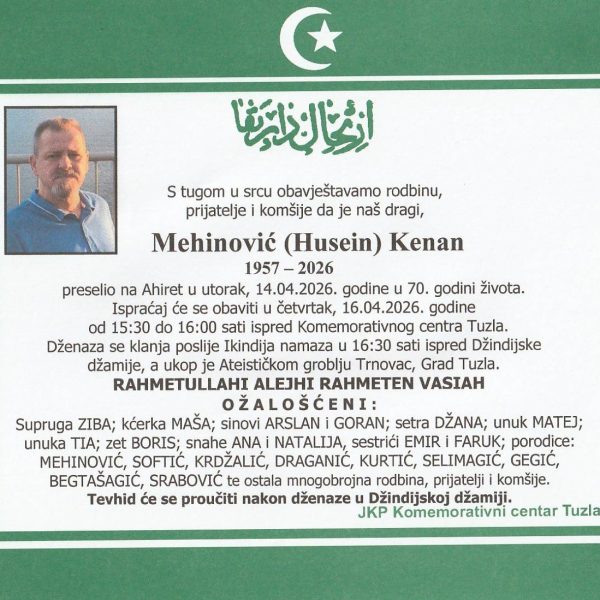 In memoriam, Mehinovic