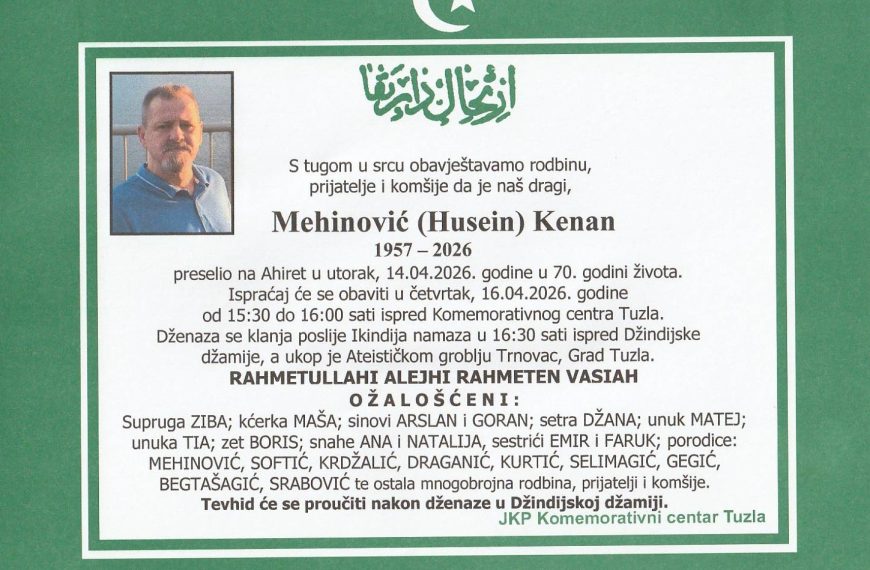 In memoriam, Mehinovic