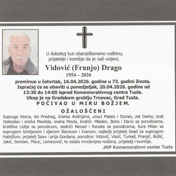 In memoriam, Vidovic