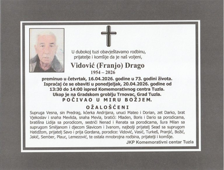 In memoriam, Vidovic