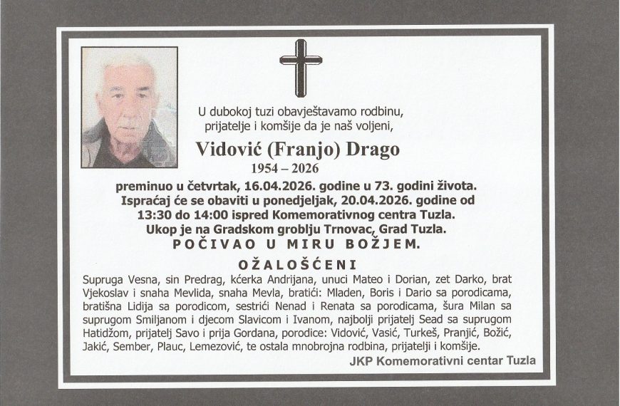 In memoriam, Vidovic