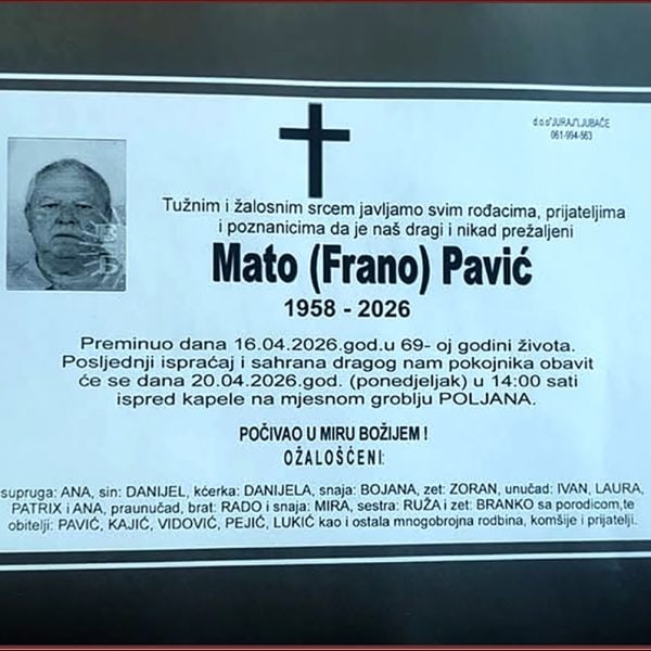 In memoriam, Pavic