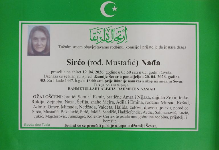 In memoriam, Nadja Sirco