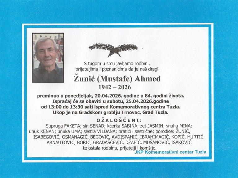 In memoriam, Zunic