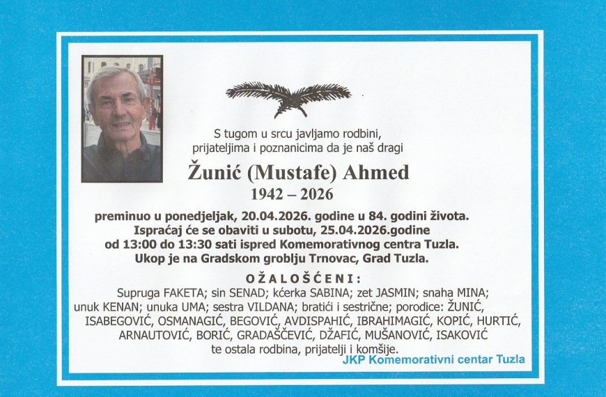 In memoriam, Zunic
