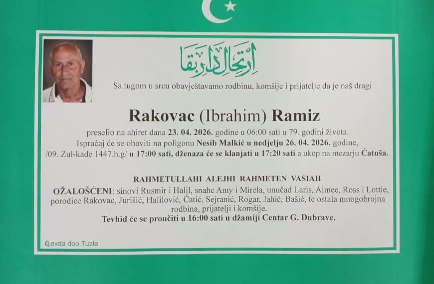 In memoriam: Ćazim (Kasima) ALAGIĆ; Ramiz (Ibrahima) RAKOVAC