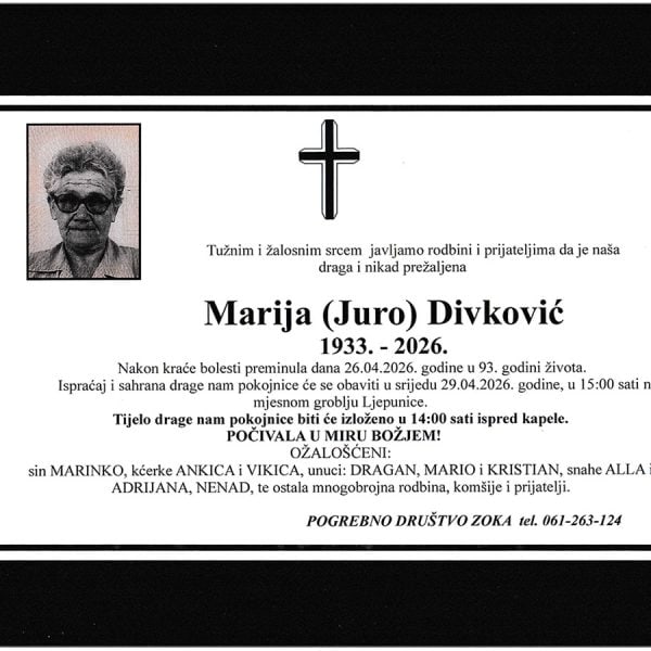 In memoriam, Divkovic