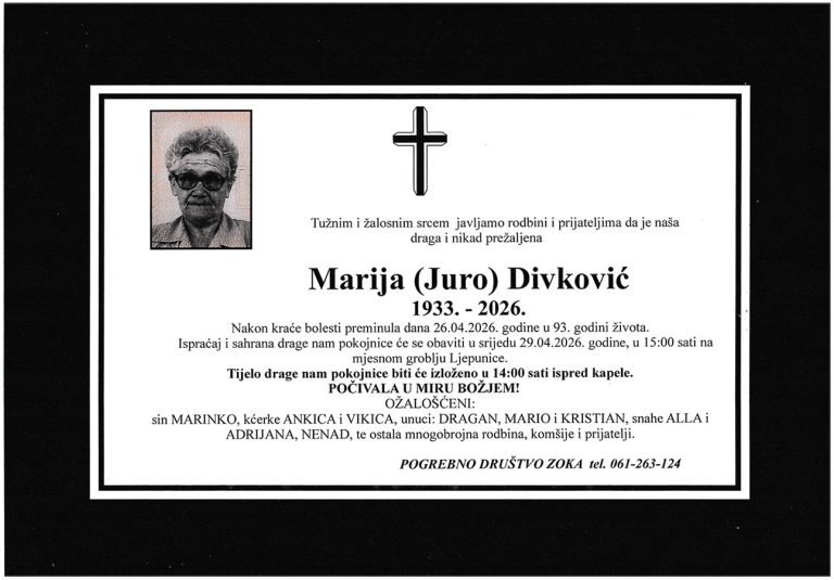 In memoriam, Divkovic