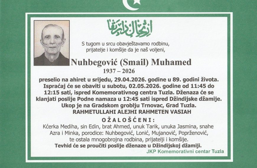 In memooriam, Nuhbegovic