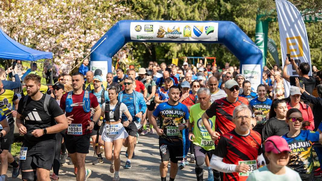 na planini konjuh odrzan maraton koji je okupio ucesnike iz cijele bih ali i inostranstva