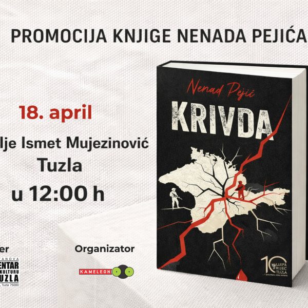 Nenad Pejić u Tuzli predstavlja novi roman „Krivda“