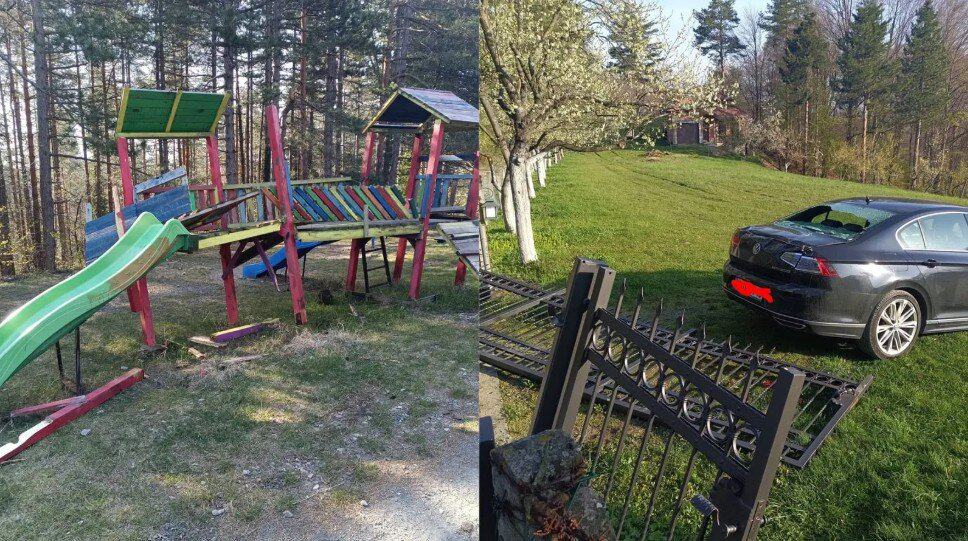 policija je u banovicima uhapsila sdvije osobe koje se sumnjice za vise kradja i ostecenje imovine u naseljima trestenica i grivice