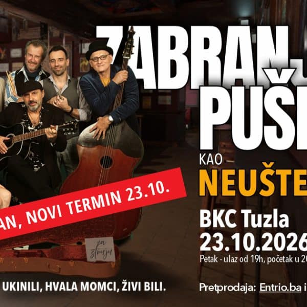 Zabranjeno pušenje: Tuzla rasprodana, novi termin u oktobru!