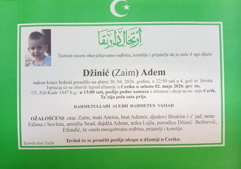 In memoriam, Adem Dzinic