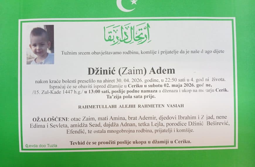In memoriam, Adem Dzinic