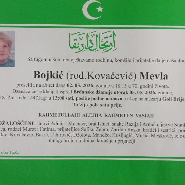In memoriam, Bojkic