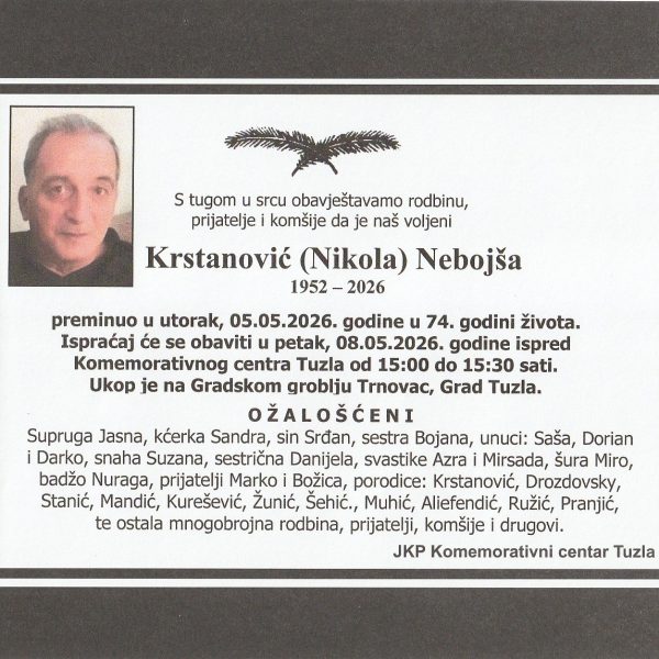 In memoriam, Krstanovic