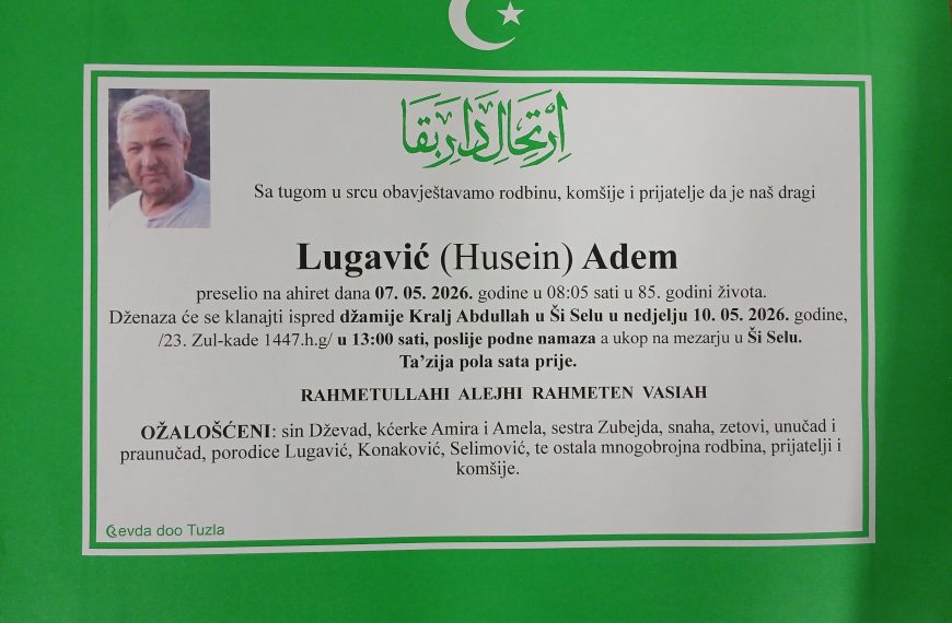 In memoriam: Adem LUGAVIĆ, Safera FEJZIĆ, Salko HAŠIMBEGOVIĆ