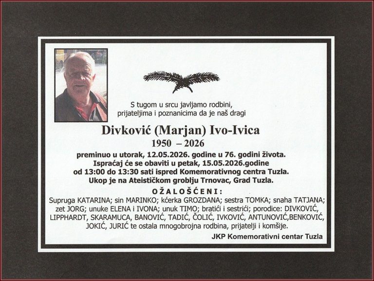 In memoriam, Divkovic