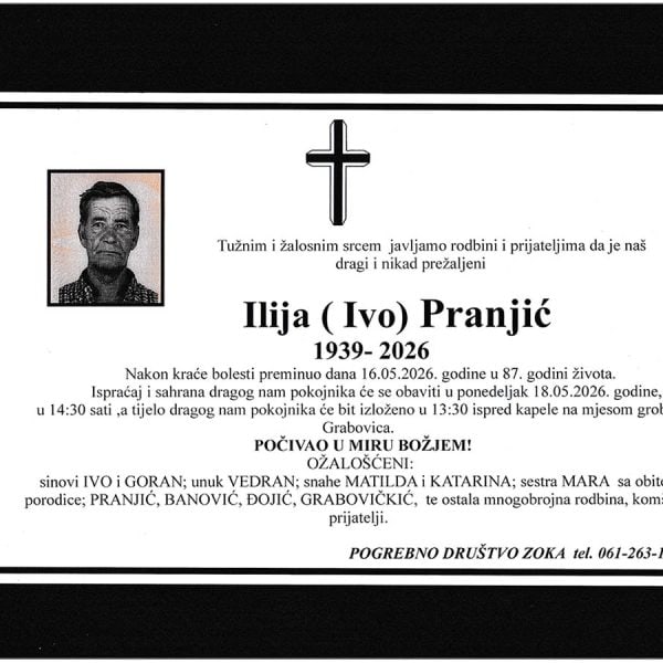 In memoriam, Pranjic