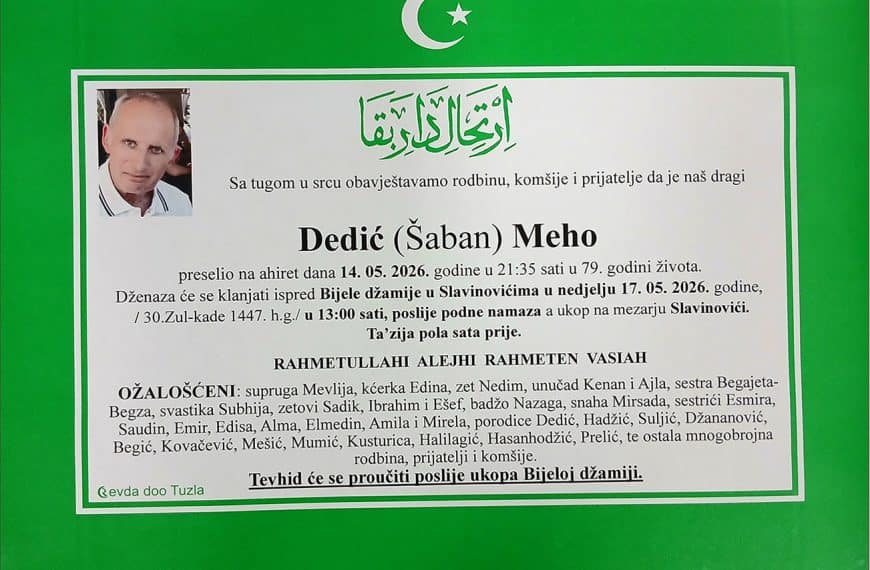 In memoriam, Dedic
