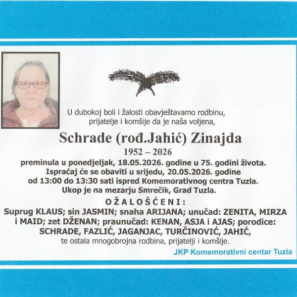 In memoriam, Schrade